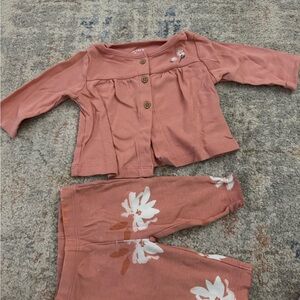 Carter's Peach Baby Outfit